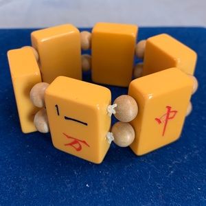 Vintage Mahjong bracelet